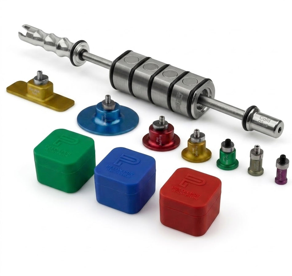 Cold Glue Set - Magnetic Slide Hammer Fast PDR Tools and Aluminum Suction Cups and Glues