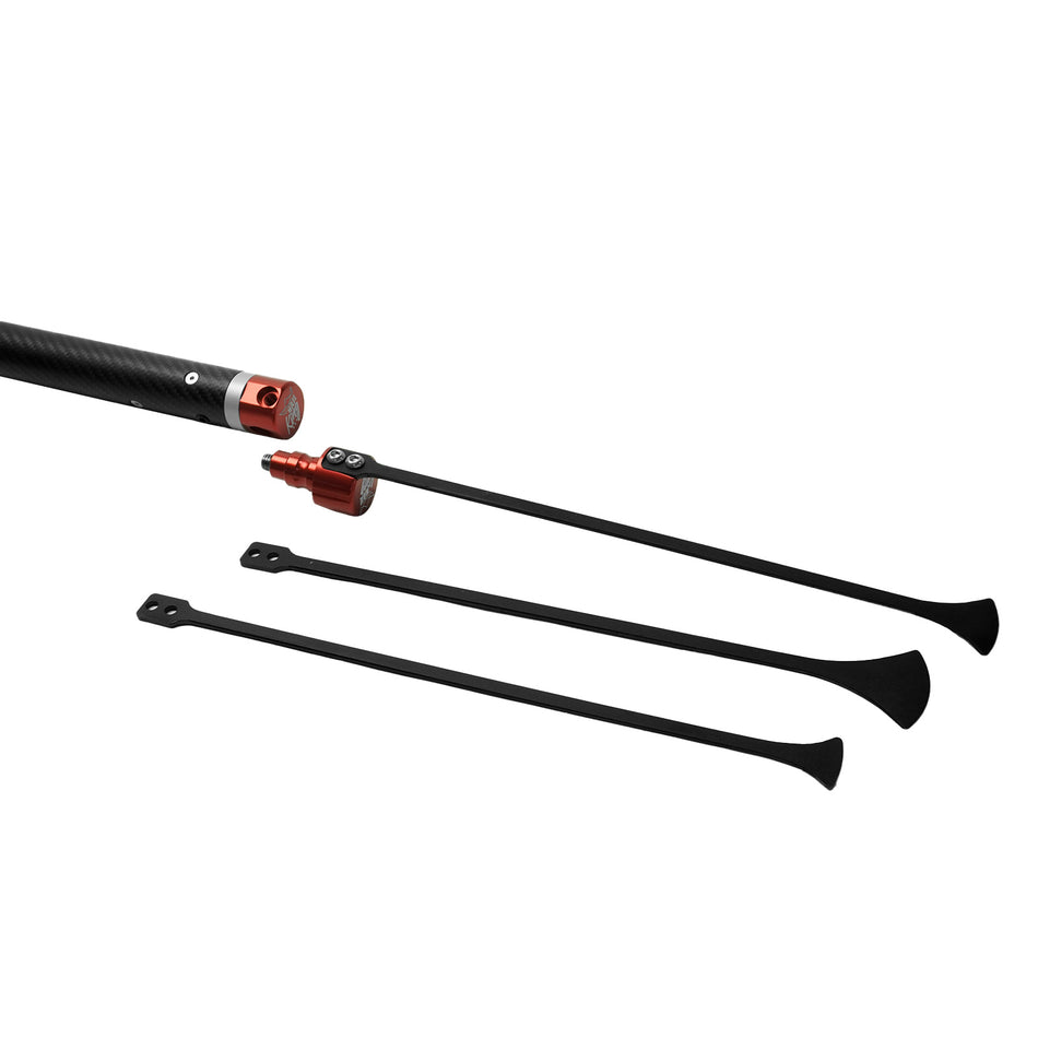 Hail King Rod - Cambão de fibra de carbono 2,5m ø38mm com rabo de peixe - Sistema rosca [versão 4.0]