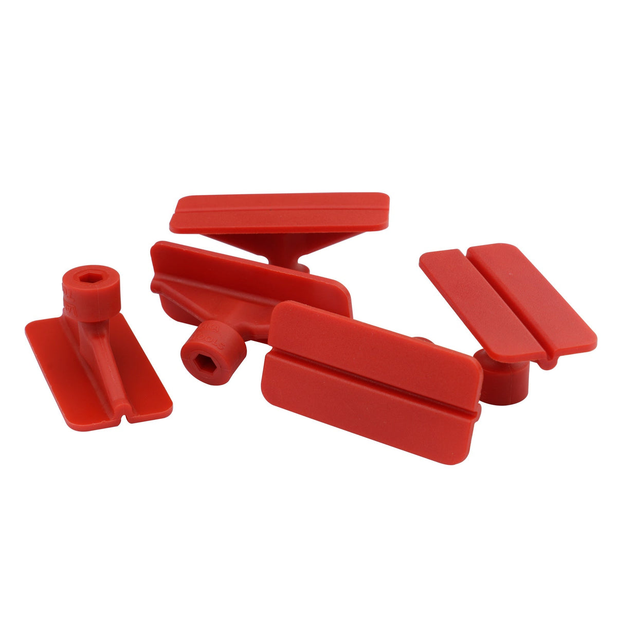 Set 05 Red rectangular crease tab 50mm - Fast PDR Tools