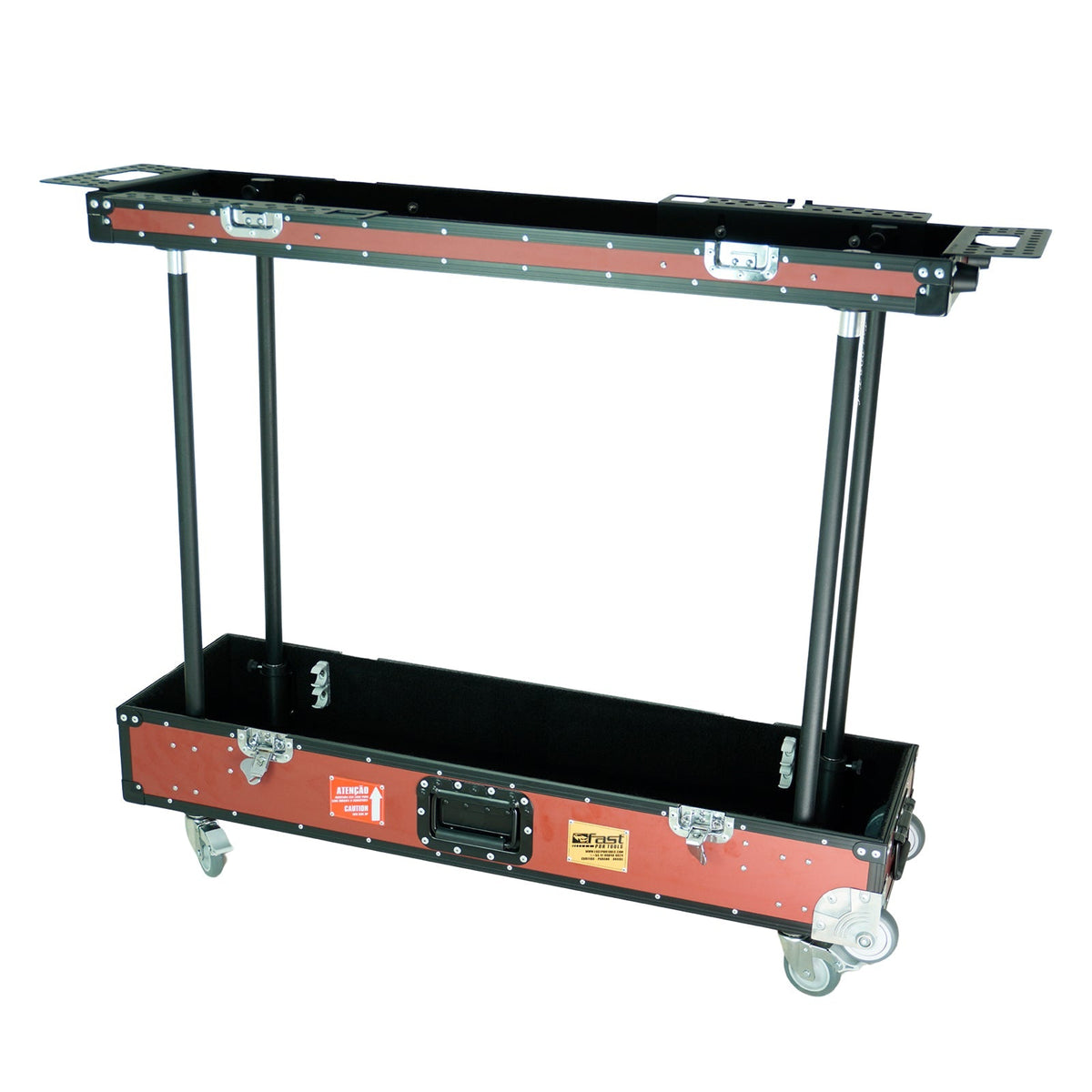 Tool Case And Cart Burgundy color 32x105 cm - Fast PDR Tools