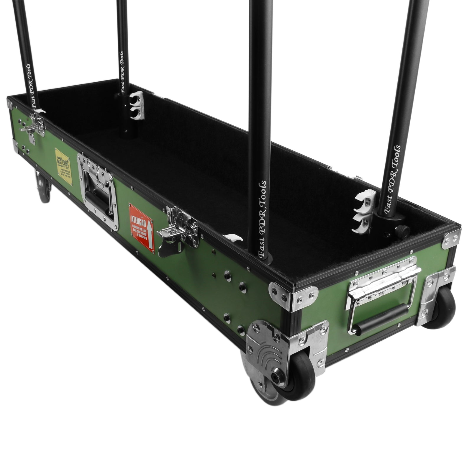 Tool Case And Cart Standard Green Black Finish 32x105 cm - Fast PDR Tools