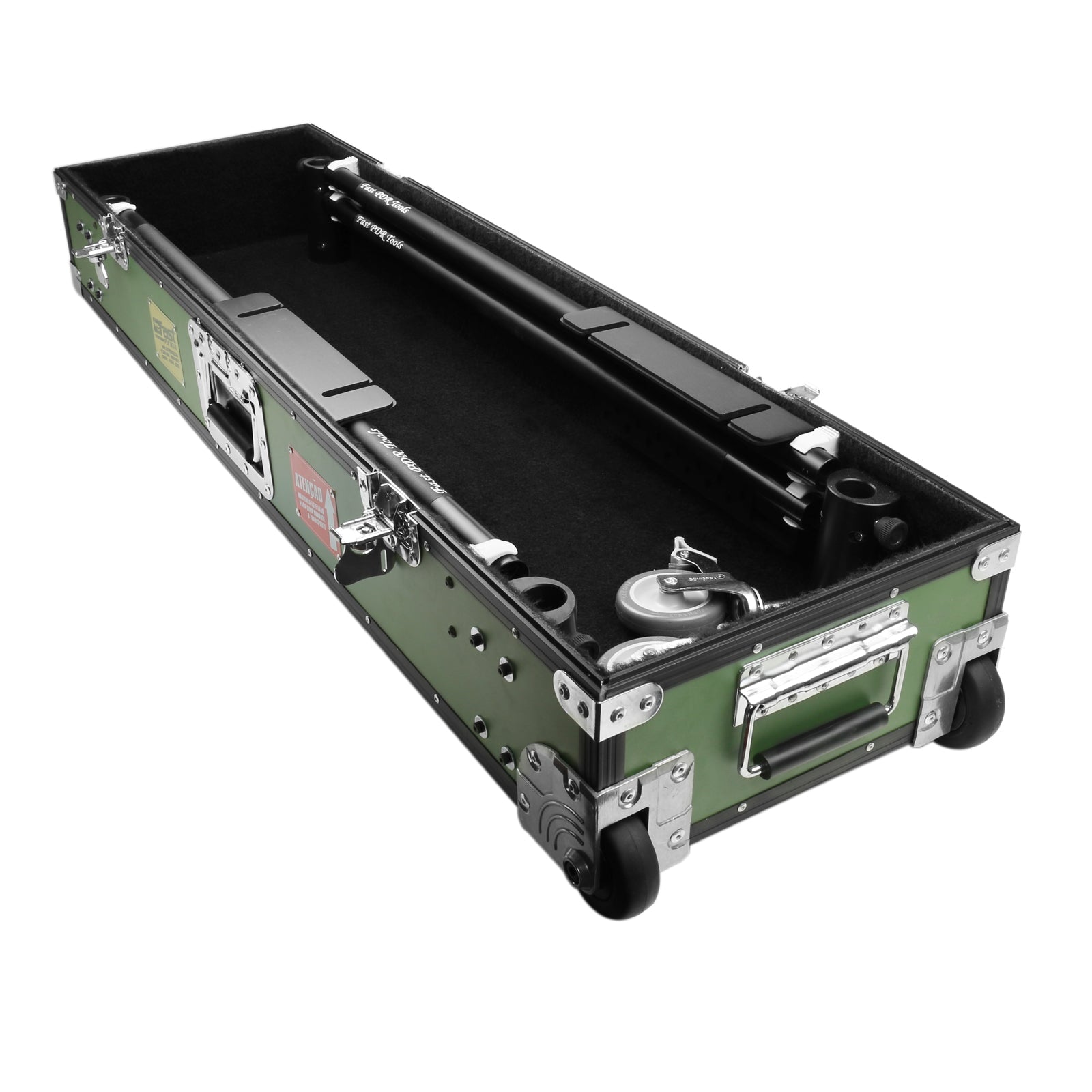 Tool Case And Cart Standard Green Black Finish 32x105 cm - Fast PDR Tools