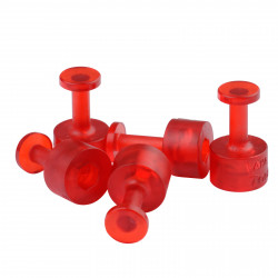 Kit 05 ventosas Laka redondas 9mm vermelha Kit 05 ventosas Laka redondas 9mm vermelha