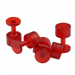 Kit 05 ventosas Laka redondas 12mm vermelha Kit 05 ventosas Laka redondas 12mm vermelha