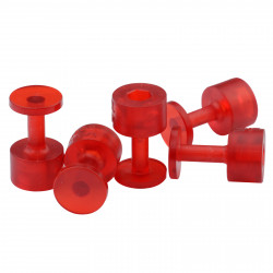 Kit 05 ventosas Laka redondas 12mm vermelha Kit 05 ventosas Laka redondas 12mm vermelha