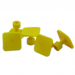 Kit 05 ventosas Laka quadrada amarela 27mm Kit 05 ventosas Laka quadrada amarela 27mm