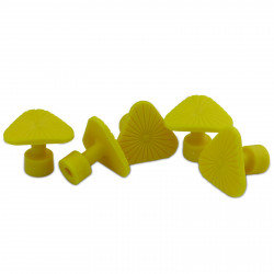 Kit 05 ventosas Laka triangular 30mm Amarela Kit 05 ventosas Laka triangular 30mm Amarela