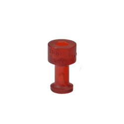 Ventosa Laka redonda lisa vermelha - unidade - 10 mm