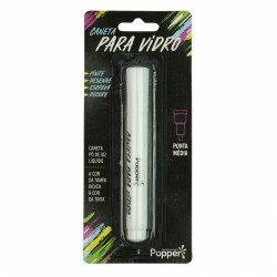 Caneta marca lata Branca Popper Caneta marca lata Branca Popper