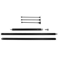 Hail King Rod - Cambão de fibra de carbono 2,5m Ø35 mm com rabo de peixe - Sistema rosca [versão 4.0]