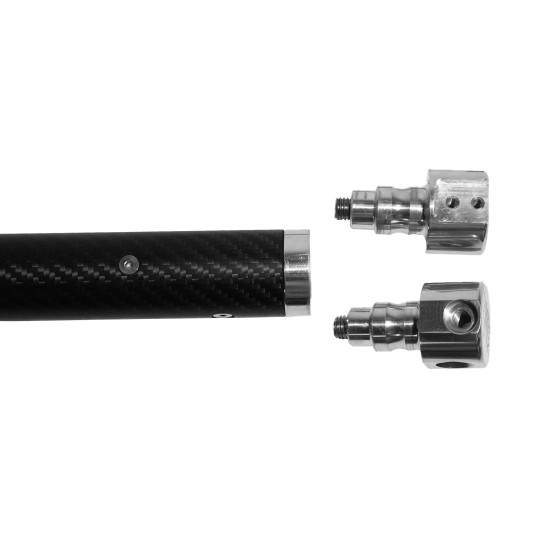 Hail King Rod - Cambão de fibra de carbono 2,5m Ø35 mm com rabo de peixe - Sistema rosca [versão 4.0]