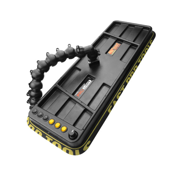 Luminária Hail PRO Light 2.0 (50 cm) 6 fitas com imã, bateria e suporte lateral Luminária Hail PRO Light 2.0 (50 cm) 6 fitas com imã, bateria e suporte lateral