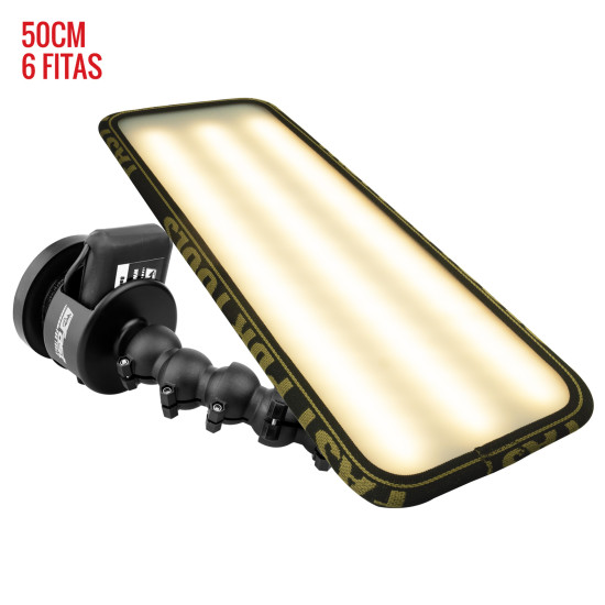 Luminária Hail PRO Light 2.0 (50 cm) 6 fitas com base magnética bateria Luminária Hail PRO Light 2.0 (50 cm) 6 fitas com base magnética bateria