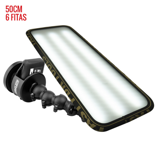 Luminária Hail PRO Light 2.0 (50 cm) 6 fitas com base magnética bateria Luminária Hail PRO Light 2.0 (50 cm) 6 fitas com base magnética bateria