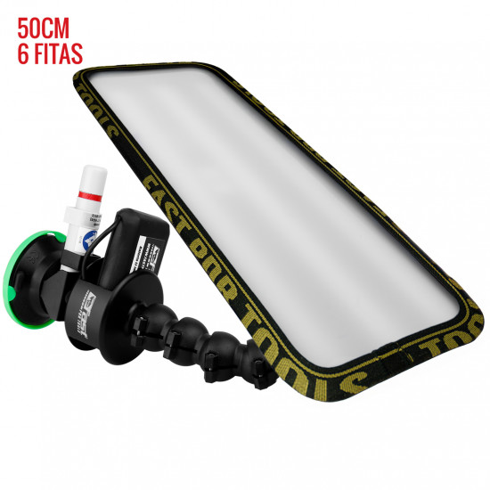 Luminária Hail PRO Light 2.0 (50 cm) 6 fitas com ventosa americana bateria Luminária Hail PRO Light 2.0 (50 cm) 6 fitas com ventosa americana bateria
