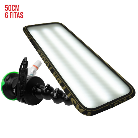 Luminária Hail PRO Light 2.0 (50 cm) 6 fitas com ventosa americana bateria