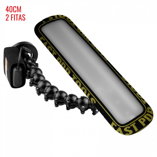 Luminária Slim PRO Light (40 cm) 2 fitas com imã, bateria e suporte lateral Luminária Slim PRO Light (40 cm) 2 fitas com imã, bateria e suporte lateral