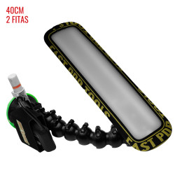 Luminária Slim PRO Light (40 cm) 2 fitas com ventosa americana, bateria e suporte lateral  Luminária Slim PRO Light (40 cm) 2 fitas com ventosa americana, bateria e suporte lateral