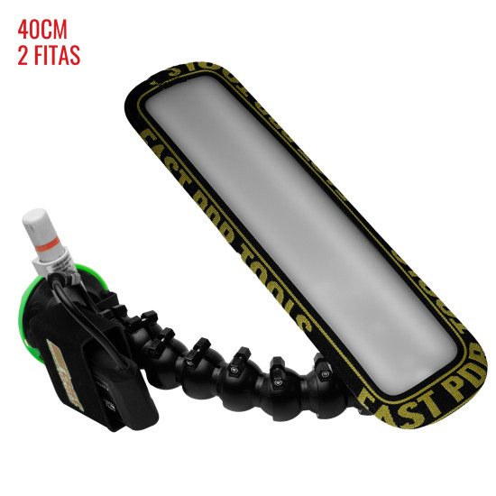 Luminária Slim PRO Light (40 cm) 2 fitas com ventosa americana, bateria e suporte lateral 