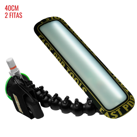 Luminária Slim PRO Light (40 cm) 2 fitas com ventosa americana, bateria e suporte lateral 