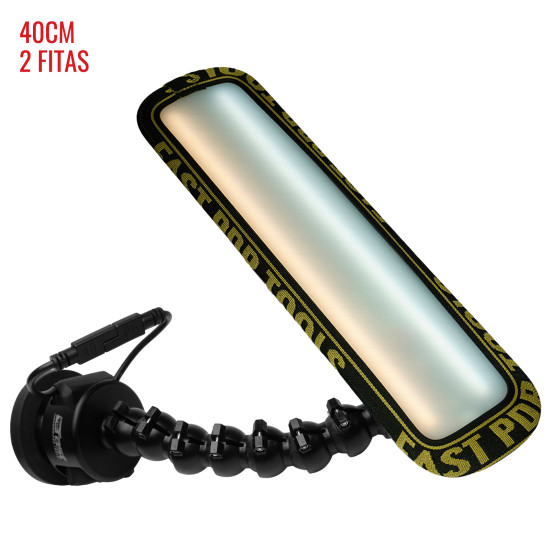 Luminária Slim PRO Light (40 cm) 2 fitas com base magnética bateria