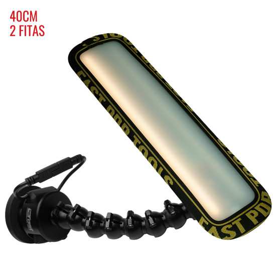 Luminária Slim PRO Light (40 cm) 2 fitas com base magnética bateria