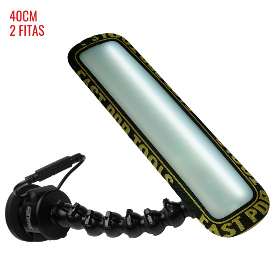 Luminária Slim PRO Light (40 cm) 2 fitas com base magnética bateria