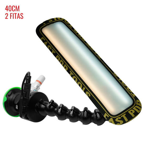 Luminária Slim PRO Light (40 cm) 2 fitas com ventosa americana bateria