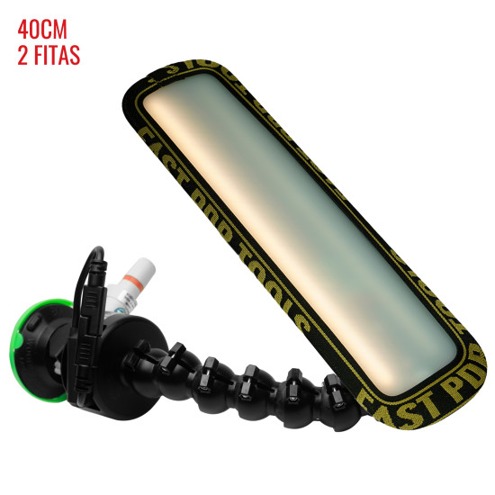 Luminária Slim PRO Light (40 cm) 2 fitas com ventosa americana bateria