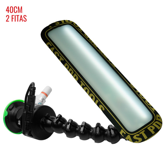 Luminária Slim PRO Light (40 cm) 2 fitas com ventosa americana bateria