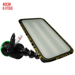 Luminária Street PRO Light (40 cm) 6 fitas com ventosa americana bateria Luminária Street PRO Light (40 cm) 6 fitas com ventosa americana bateria