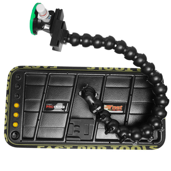 Luminária Street PRO Light (40 cm) 6 fitas - suporte embutido Makita 12v com ventosa americana Luminária Street PRO Light (40 cm) 6 fitas - suporte embutido Makita 12v com ventosa americana