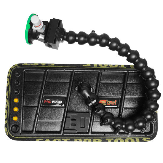 Luminária Street PRO Light (40 cm) 6 fitas - suporte embutido Makita 12v com ventosa americana Luminária Street PRO Light (40 cm) 6 fitas - suporte embutido Makita 12v com ventosa americana