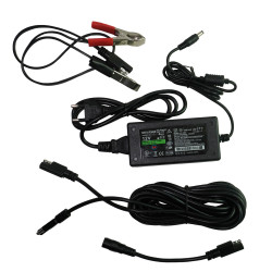 Kit garra jacaré, fonte bivolt e extensão para luminárias Fast - CONECTOR SAE Kit garra jacaré, fonte bivolt e extensão para luminárias Fast - CONECTOR SAE