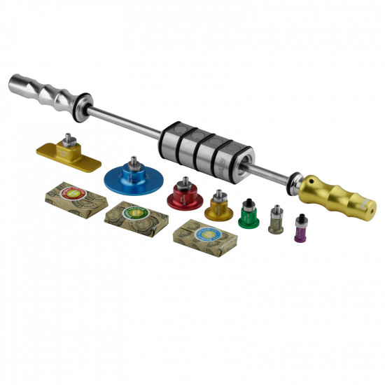 Cold Glue Set - Magnetic Slide Hammer Fast PDR Tools and Aluminum Suction Cups and Glues