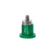 Cold Glue Aluminum Tab - 22mm - Green