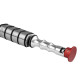 Cold Glue Aluminum Tab - 38mm - Red