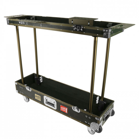 Case carrinho Preto com Bronze 32x105 cm