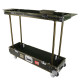 Case carrinho Preto com Bronze 32x105 cm