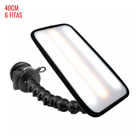 Luminária Street PRO Light (40 cm) 6 fitas com base magnética bateria