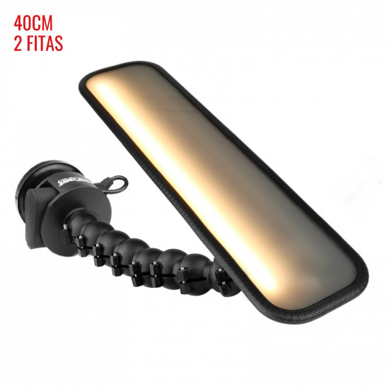 Luminária Slim PRO Light (40 cm) 2 fitas com base magnética bateria