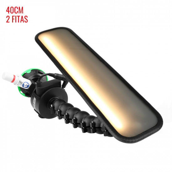 Luminária Slim PRO Light (40 cm) 2 fitas com ventosa americana bateria