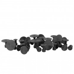 Kit ventosas Fast redonda preta com 50 unidades Kit ventosas Fast redonda preta com 50 unidades