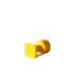 Kit 05 ventosas Laka quadrada amarela 12mm