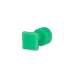 Ventosa Laka quadrada lisa verde - unidade - 12 mm