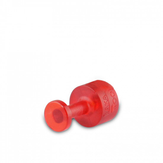 Ventosa Laka redonda lisa vermelha - unidade - 9 mm