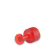 Ventosa Laka redonda lisa vermelha - unidade - 9 mm