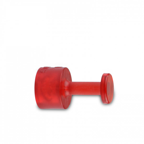 Ventosa Laka redonda lisa vermelha - unidade - 9 mm