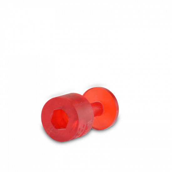 Set 05 Red Round Tabs 12mm by LAKA