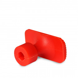 Ventosa laka retangular vermelha - unidade - 16x32 mm Ventosa laka retangular vermelha - unidade - 16x32 mm